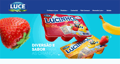 Desktop Screenshot of laticiniosluce.com.br
