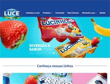 Tablet Screenshot of laticiniosluce.com.br